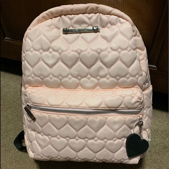 Betsey Johnson Handbags - Betsy Johnson Pink Quilted Backpack